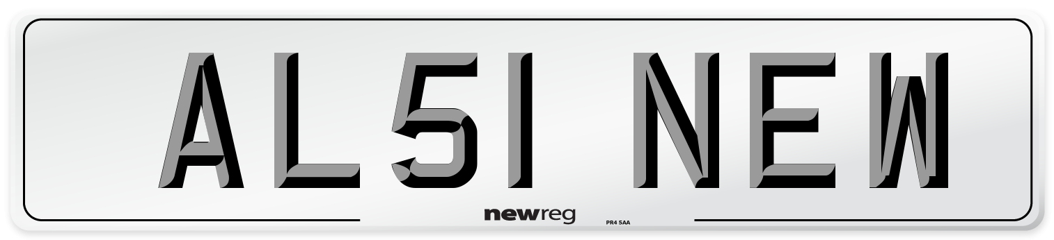 AL51 NEW Number Plate from New Reg